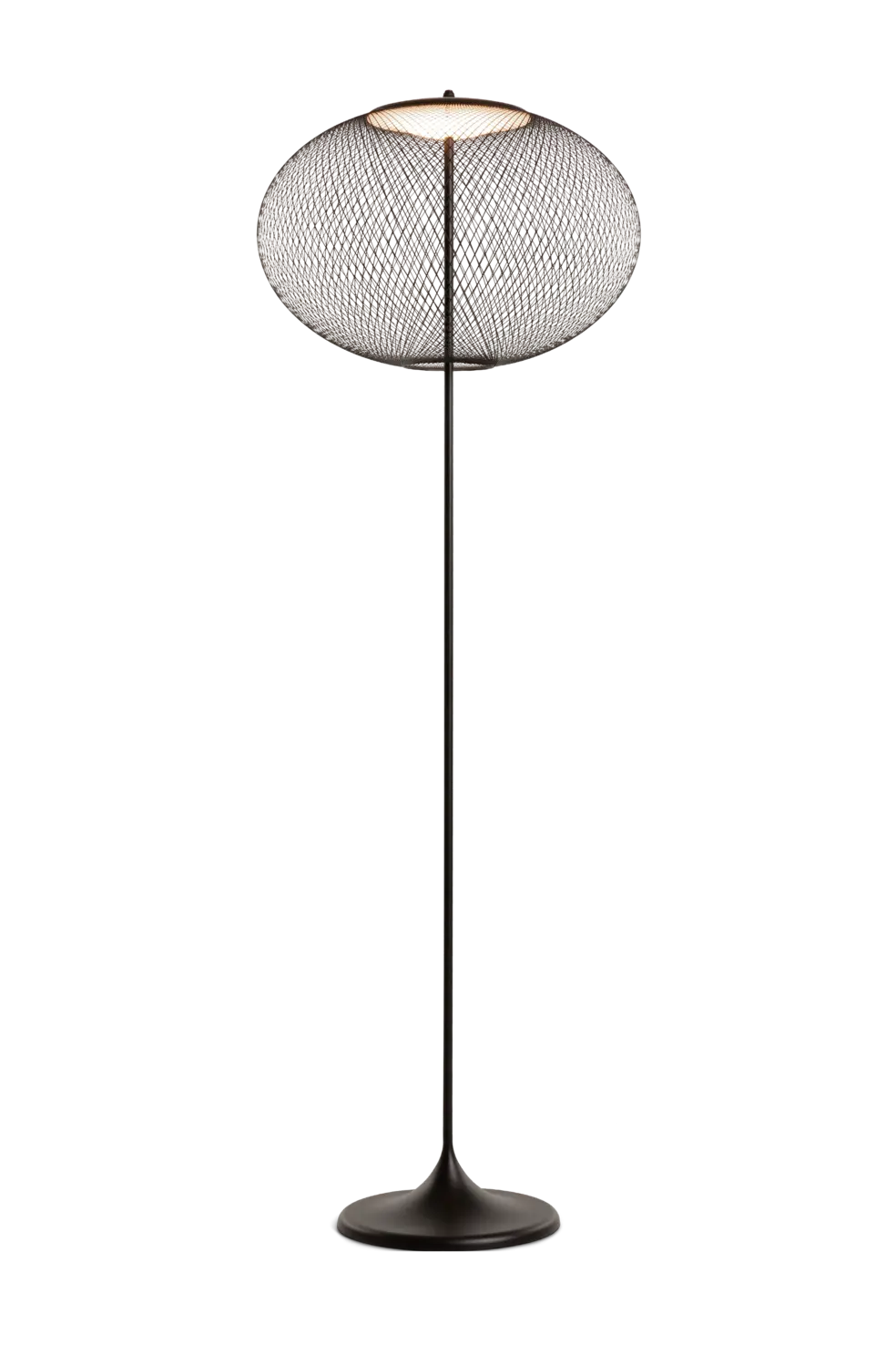 NR2 Floor Lamp black on front view